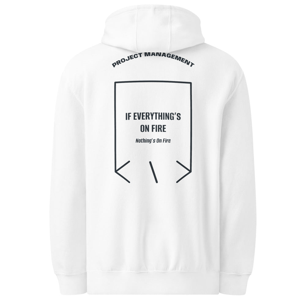 If Everything’s On Fire — White Navy back mockup