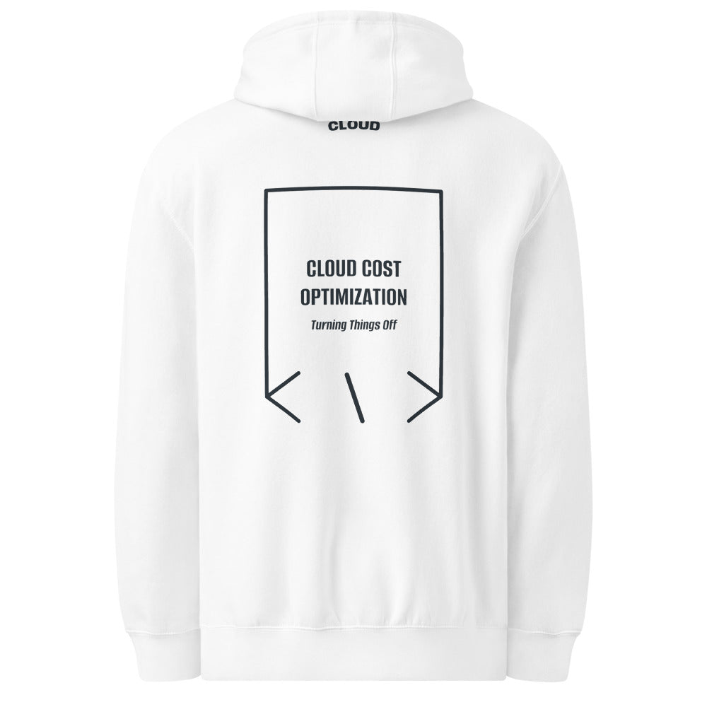 Cloud Cost Optimization — White Navy back mockup