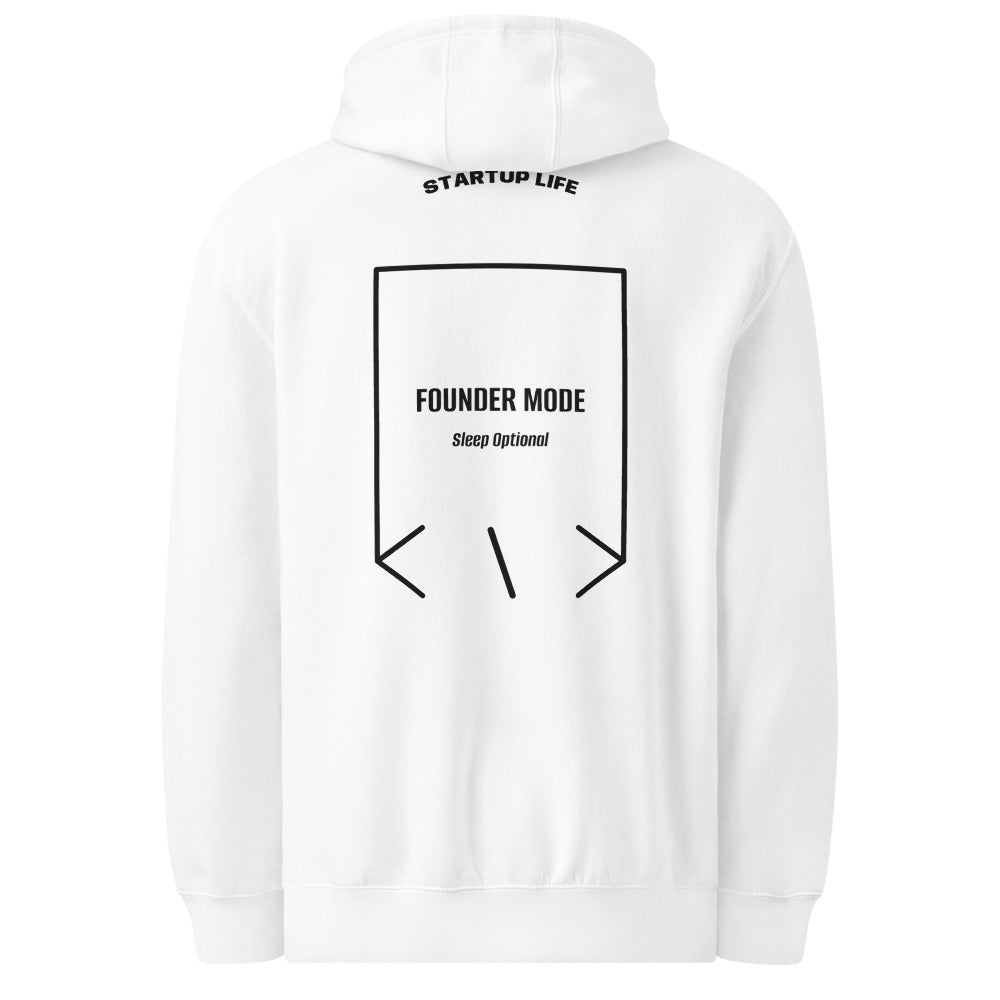 Founder Mode — White Black back mockup