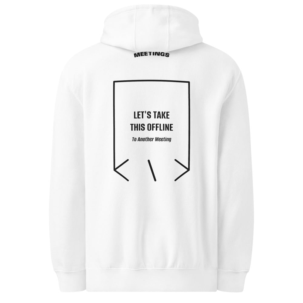 Let's Take This Offline — White Black back mockup