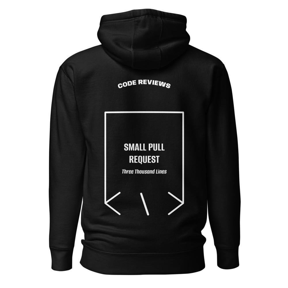 Small Pull Request — Black White back mockup