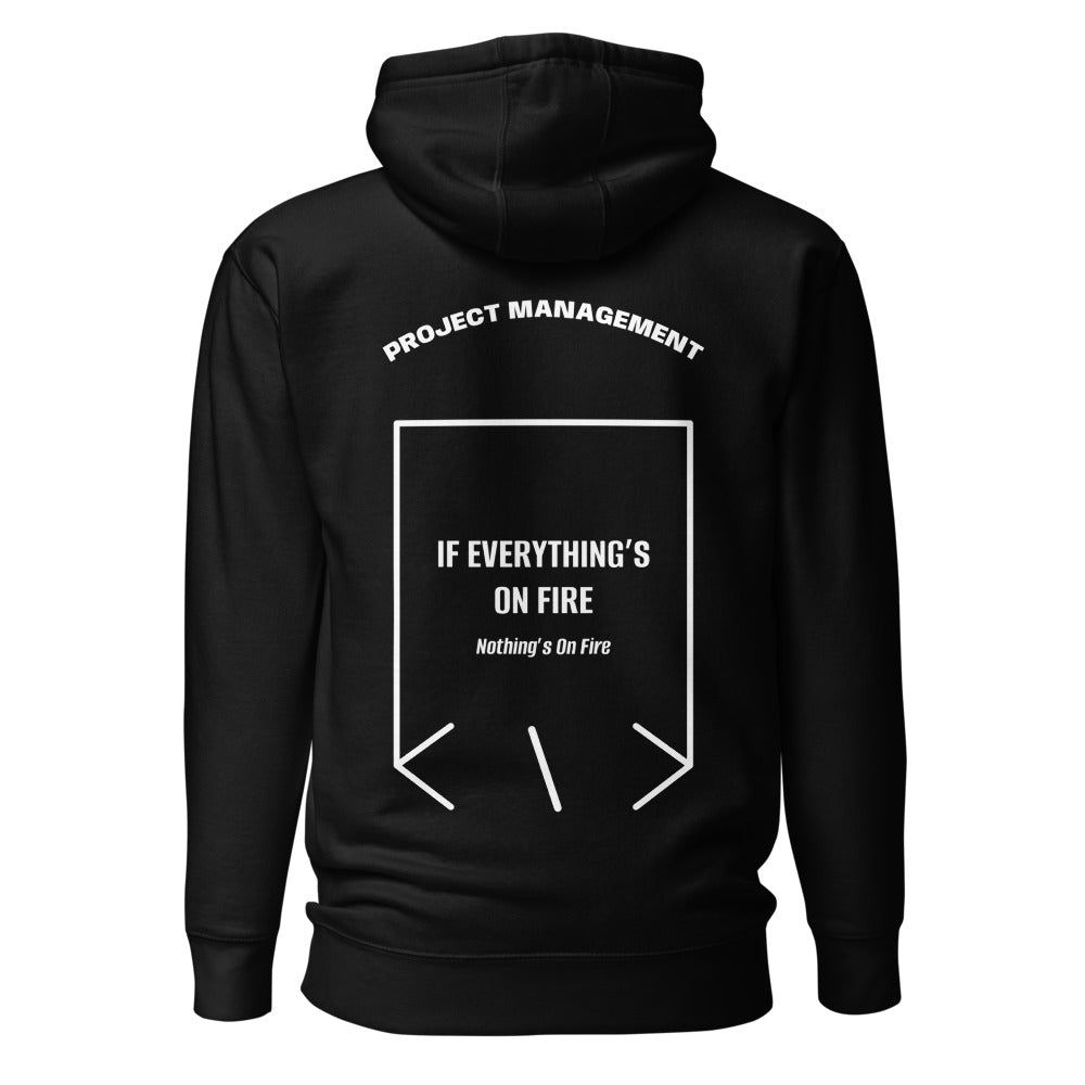 If Everything’s On Fire — Black White back mockup
