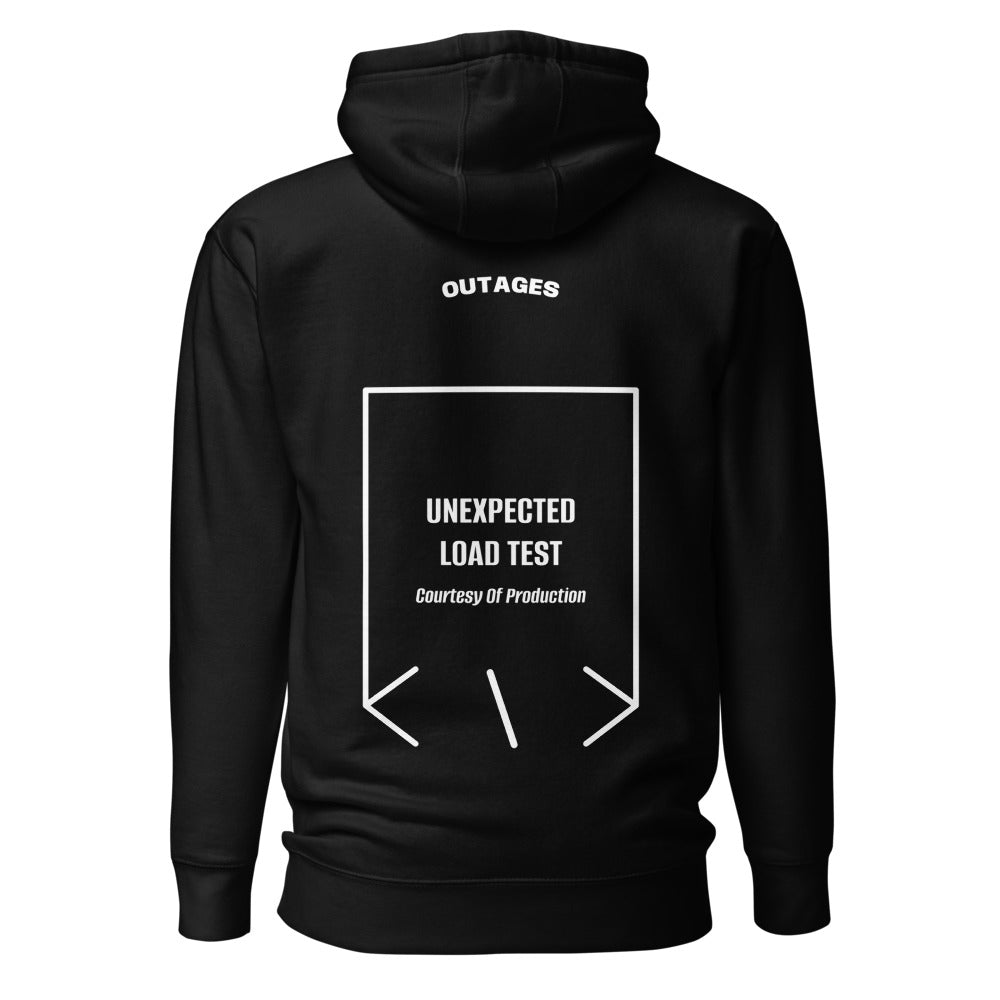 Unexpected Load Test — Black White back mockup