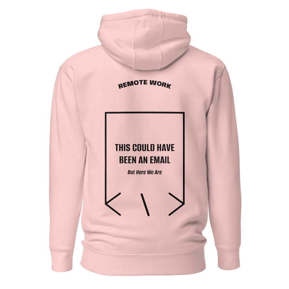 This Could Have Been An Email — Light Pink Black back mockup