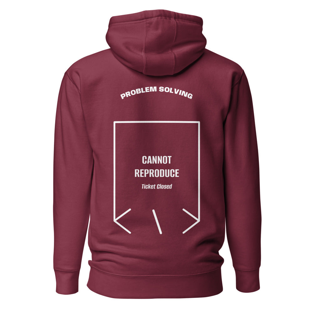Cannot Reproduce — Maroon White back mockup