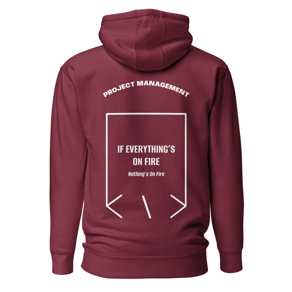 If Everything’s On Fire — Maroon White back mockup