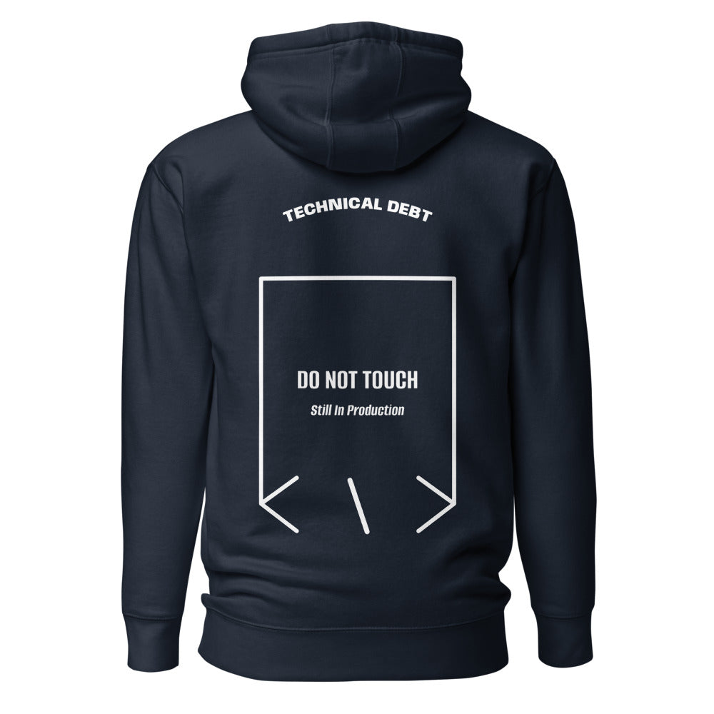 Do Not Touch — Navy Blazer White back mockup