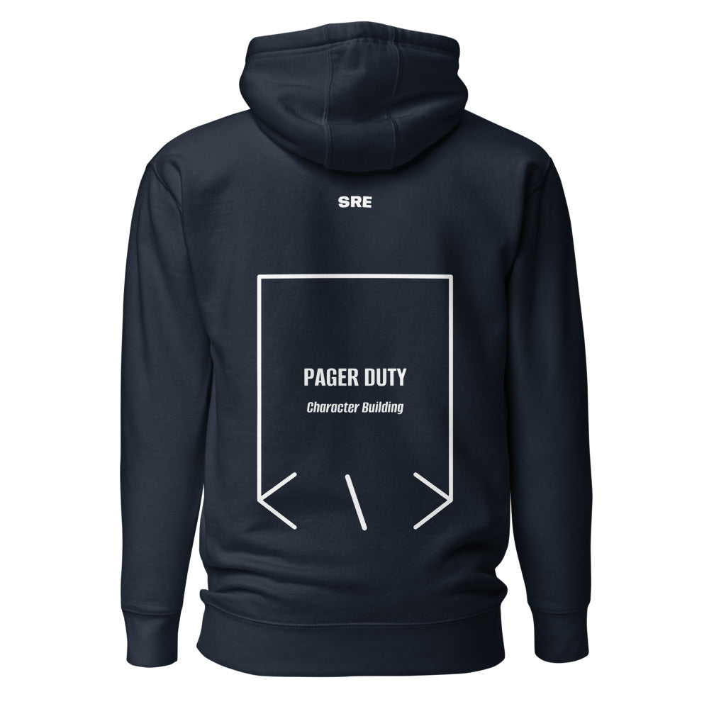 Pager Duty — Navy Blazer White back mockup