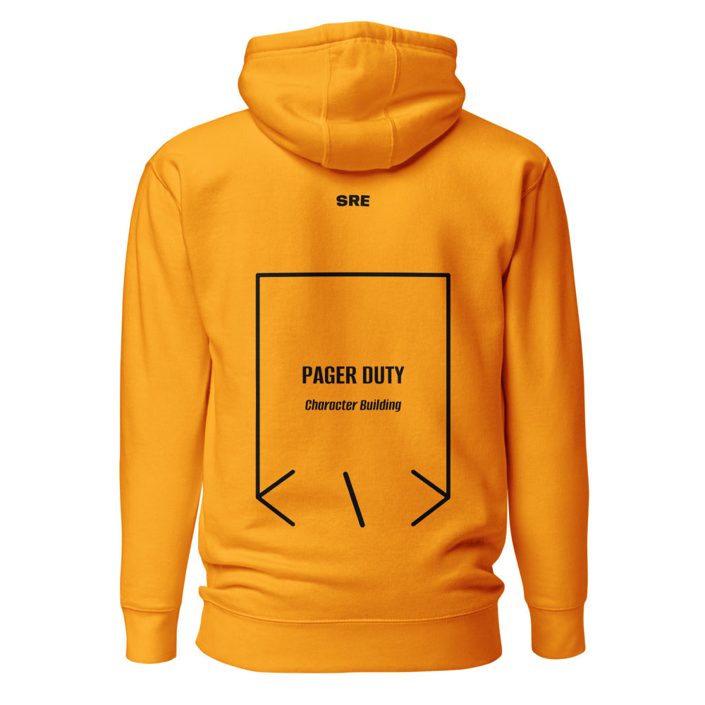 Pager Duty — Team Gold Black back mockup