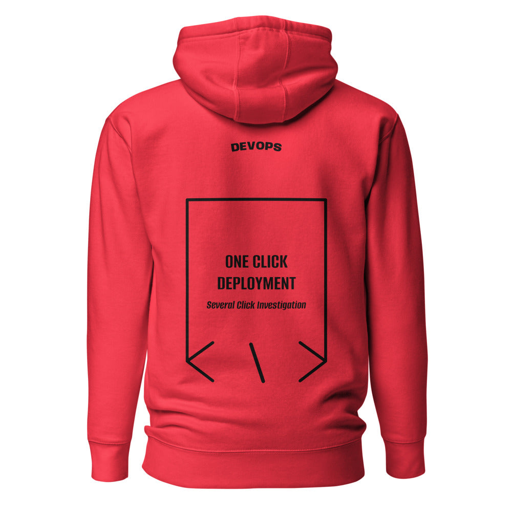 One Click Deployment — Team Red Black back mockup