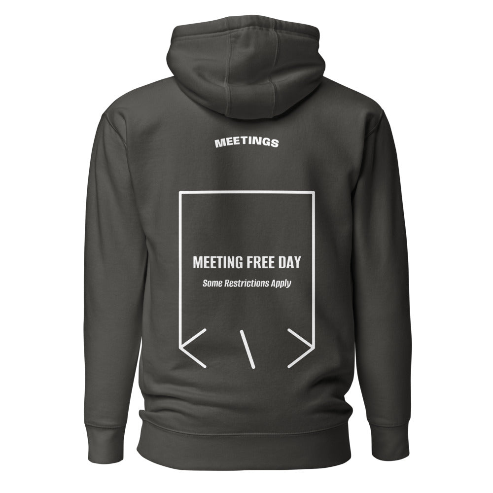 Meeting Free Day — Vintage Black White back mockup