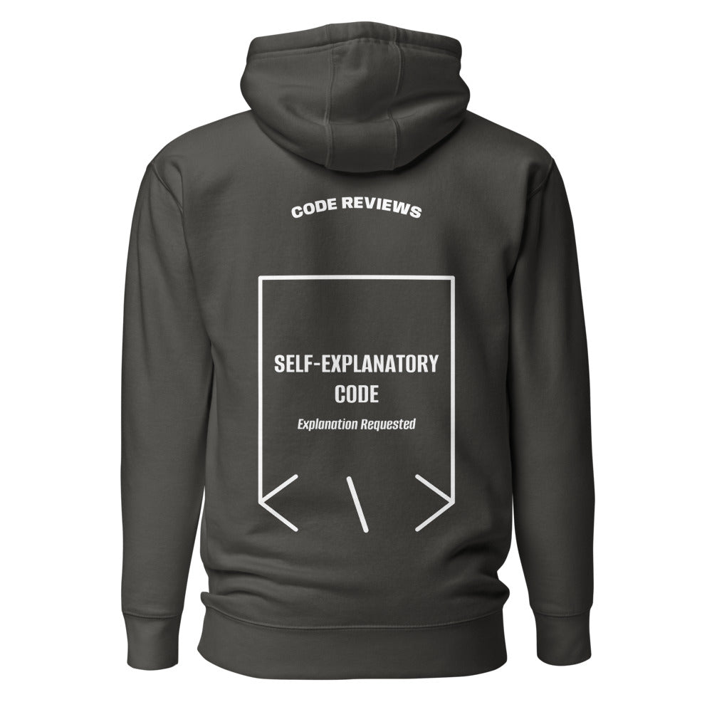 Self-Explanatory Code — Vintage Black White back mockup