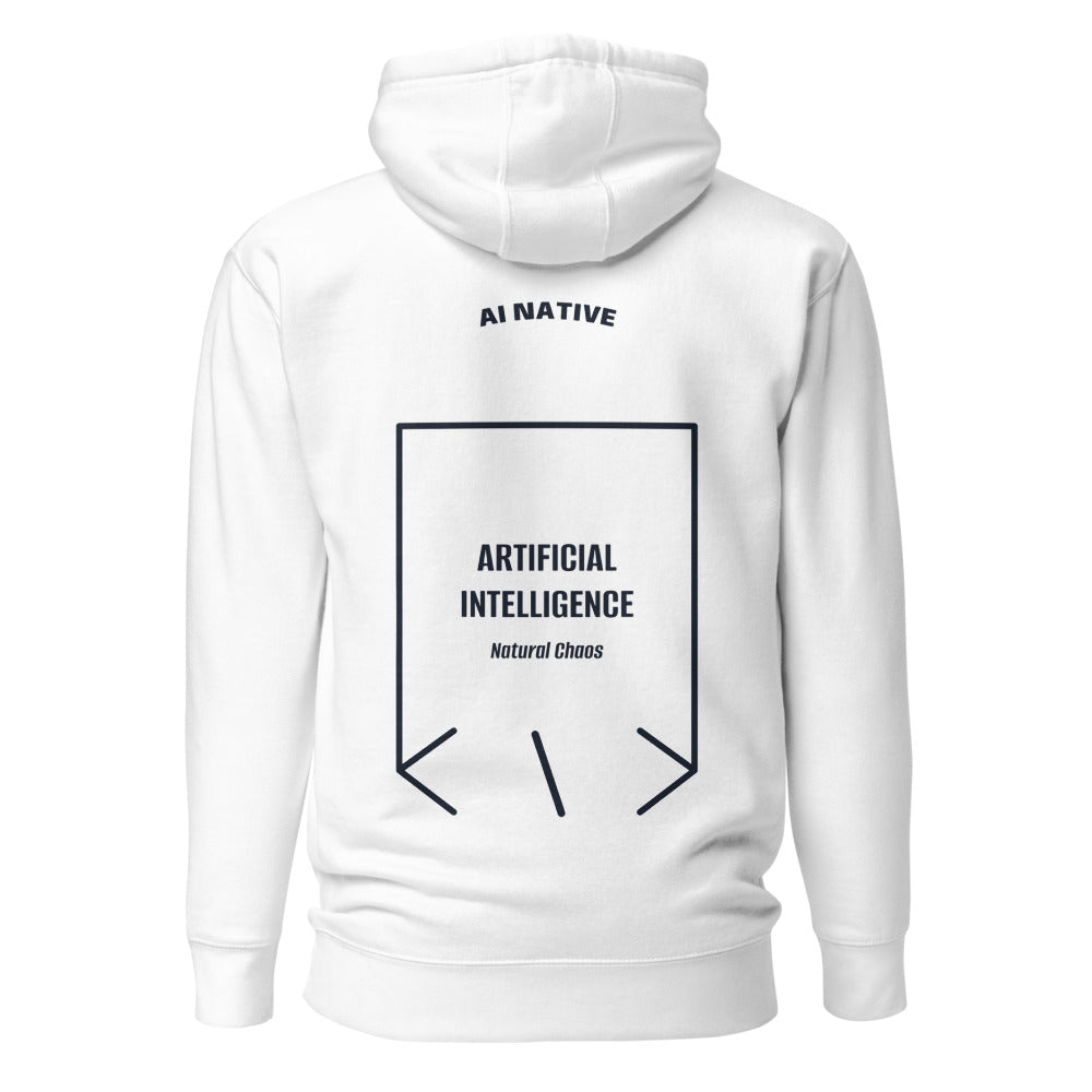 Artificial Intelligence — White Navy Blazer back mockup