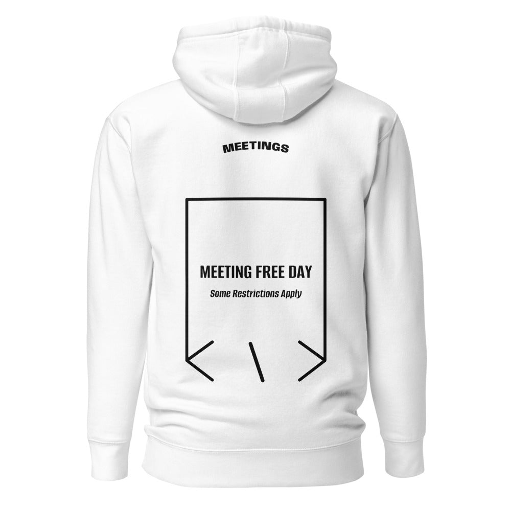 Meeting Free Day — White Black back mockup