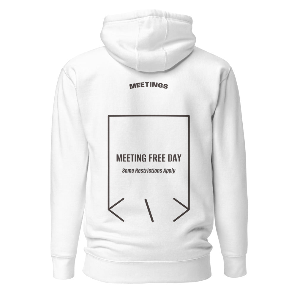 Meeting Free Day — White Charcoal Heather back mockup