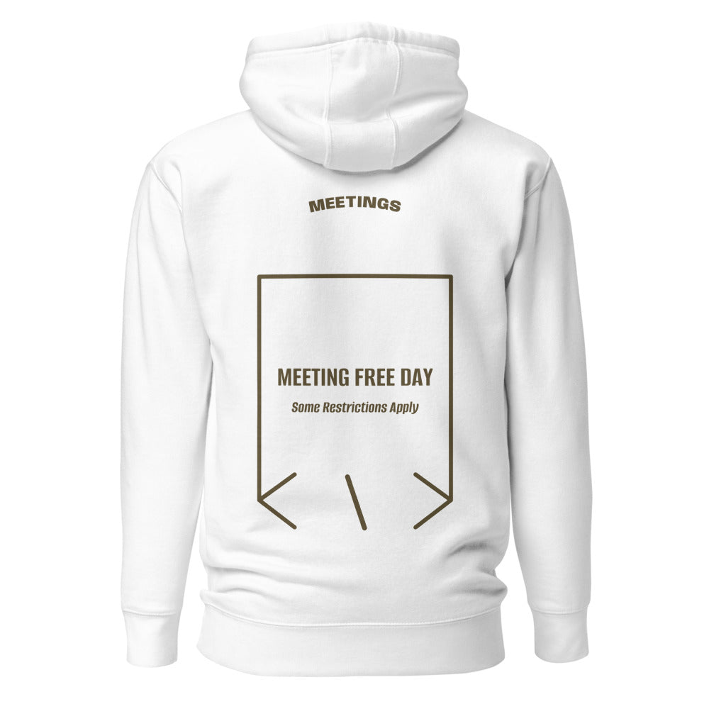 Meeting Free Day — White Military Green back mockup