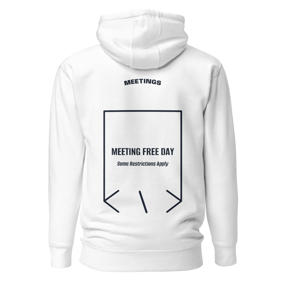 Meeting Free Day — White Navy Blazer back mockup