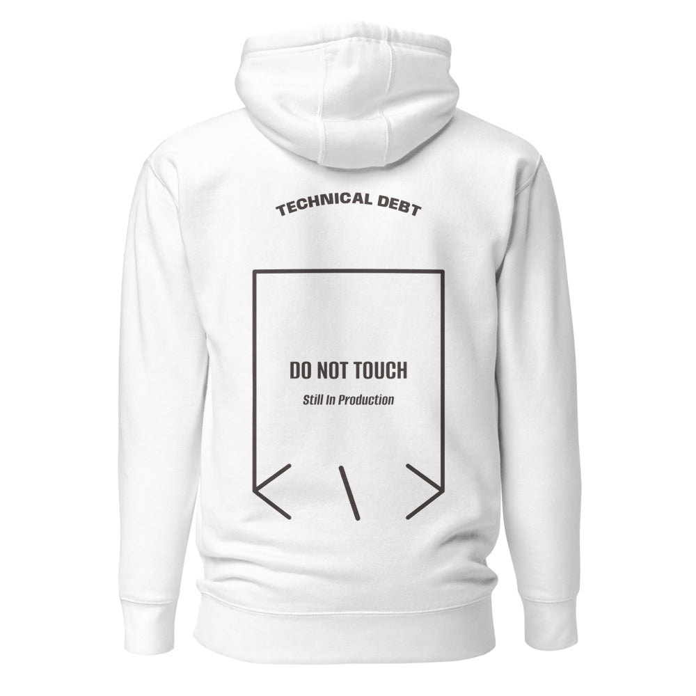Do Not Touch — White Charcoal Heather back mockup