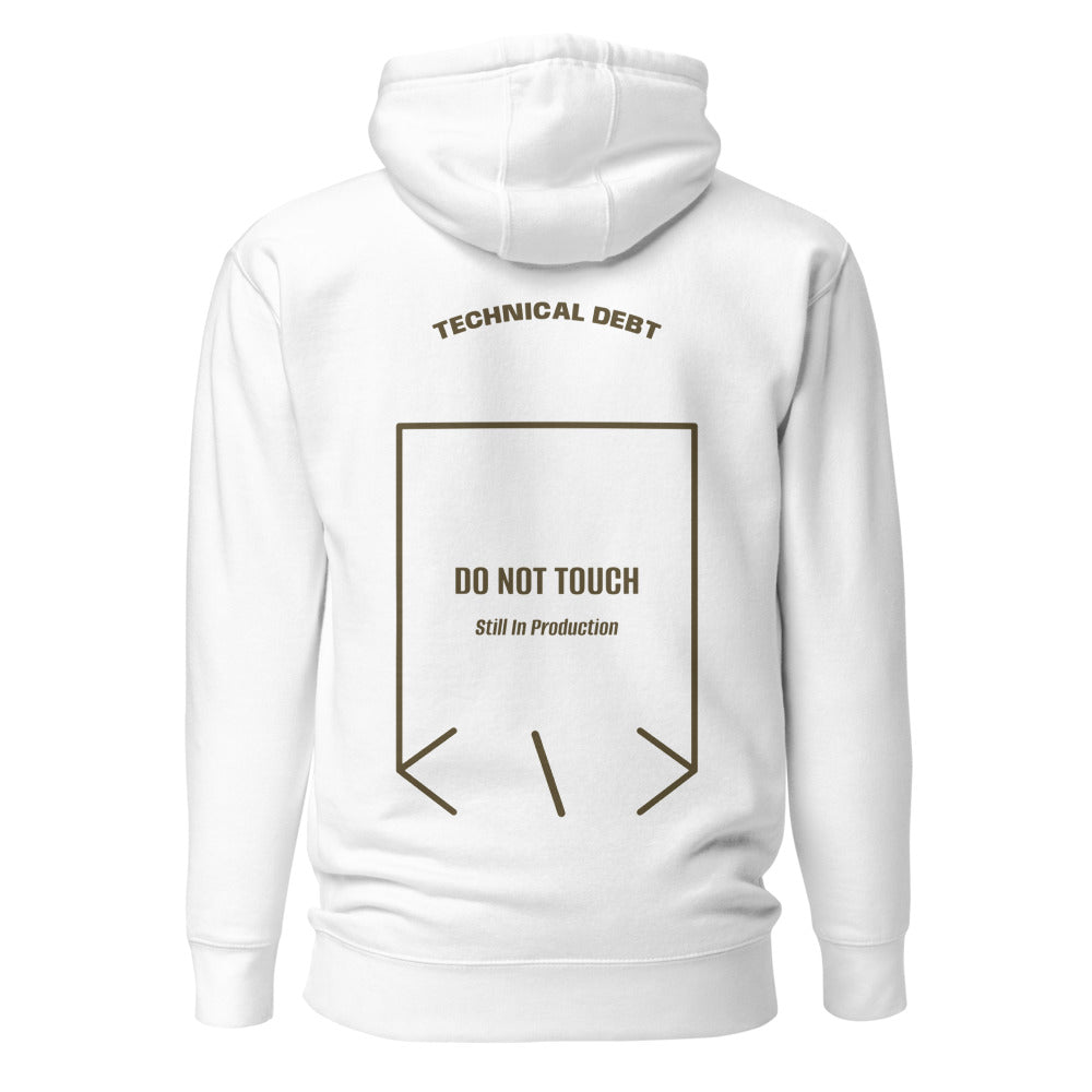 Do Not Touch — White Military Green back mockup