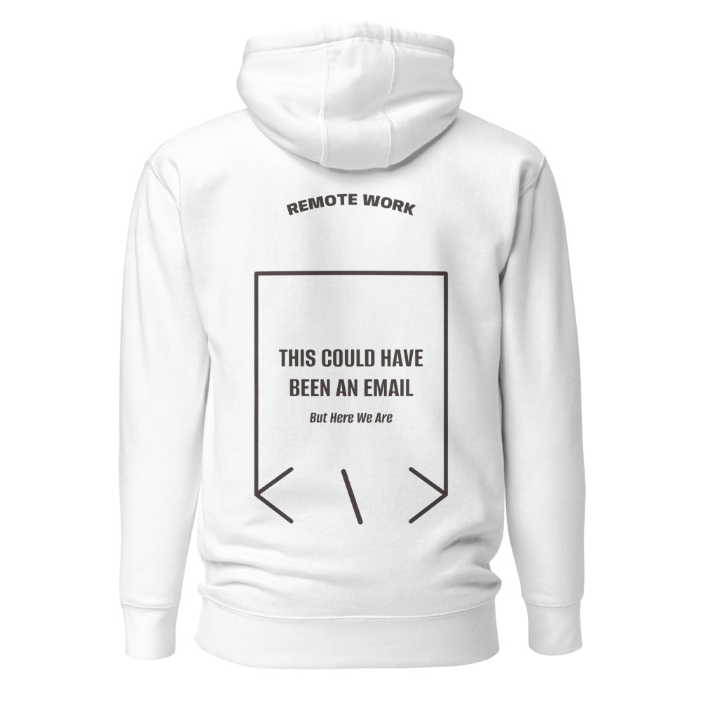This Could Have Been An Email — White Charcoal Heather back mockup