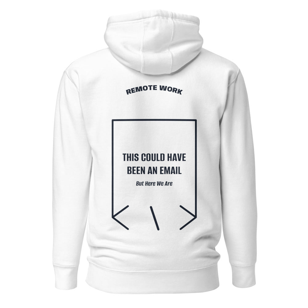 This Could Have Been An Email — White Navy Blazer back mockup