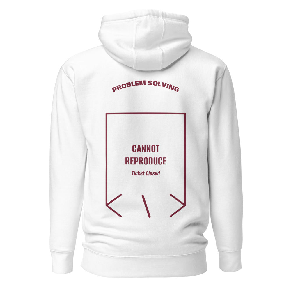 Cannot Reproduce — White Maroon back mockup