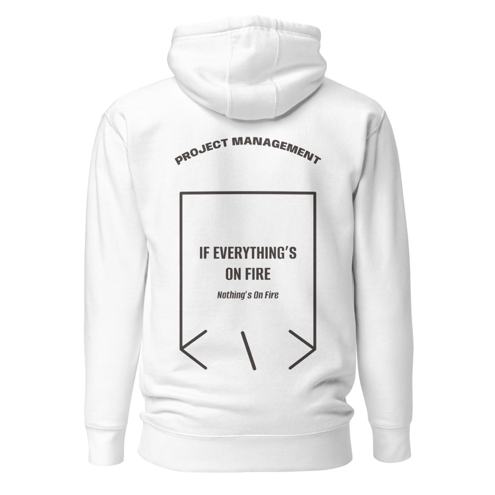 If Everything’s On Fire — White Charcoal Heather back mockup