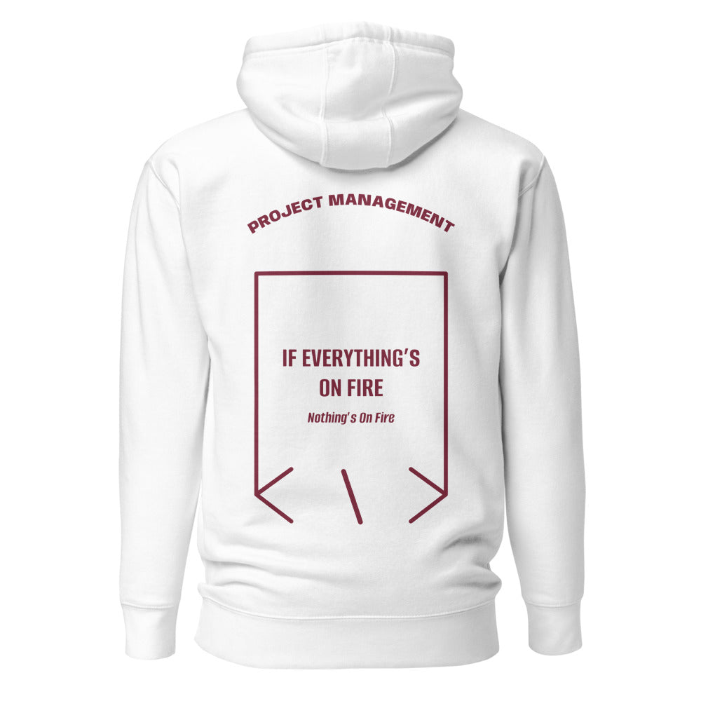 If Everything’s On Fire — White Maroon back mockup