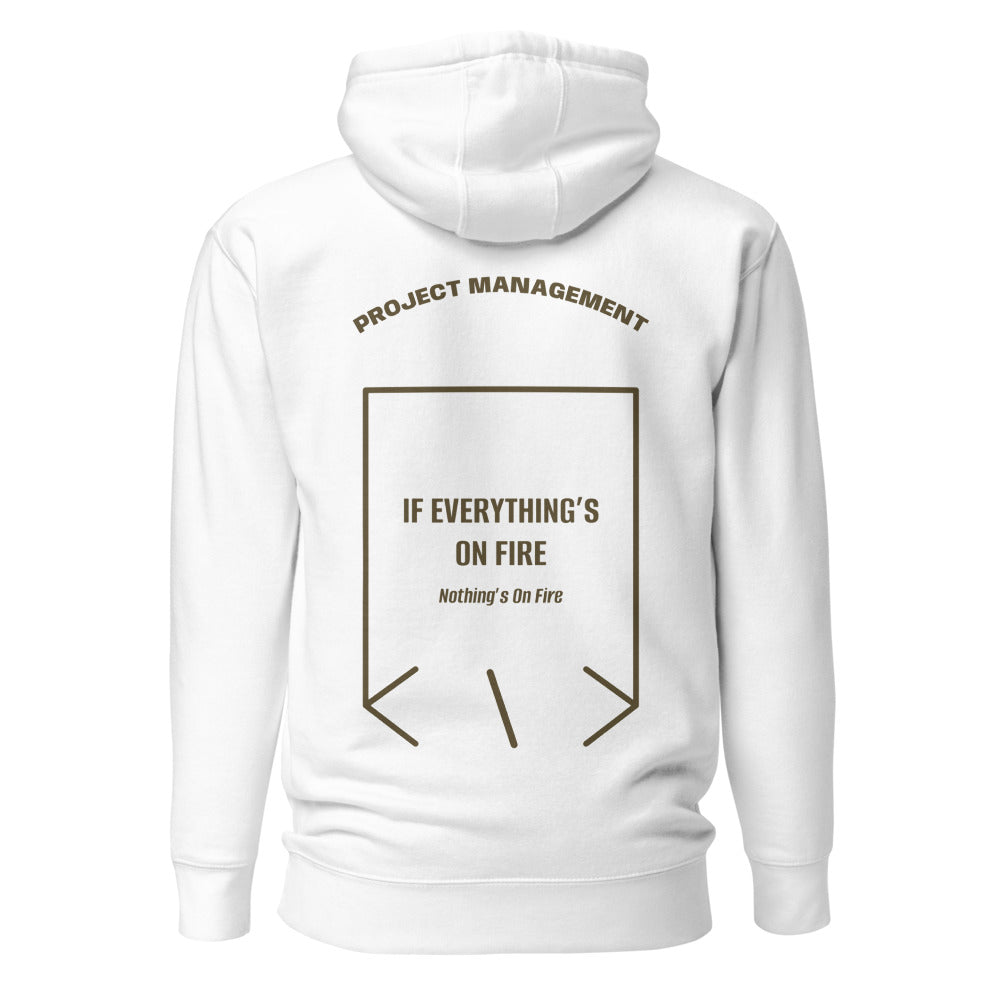 If Everything’s On Fire — White Military Green back mockup