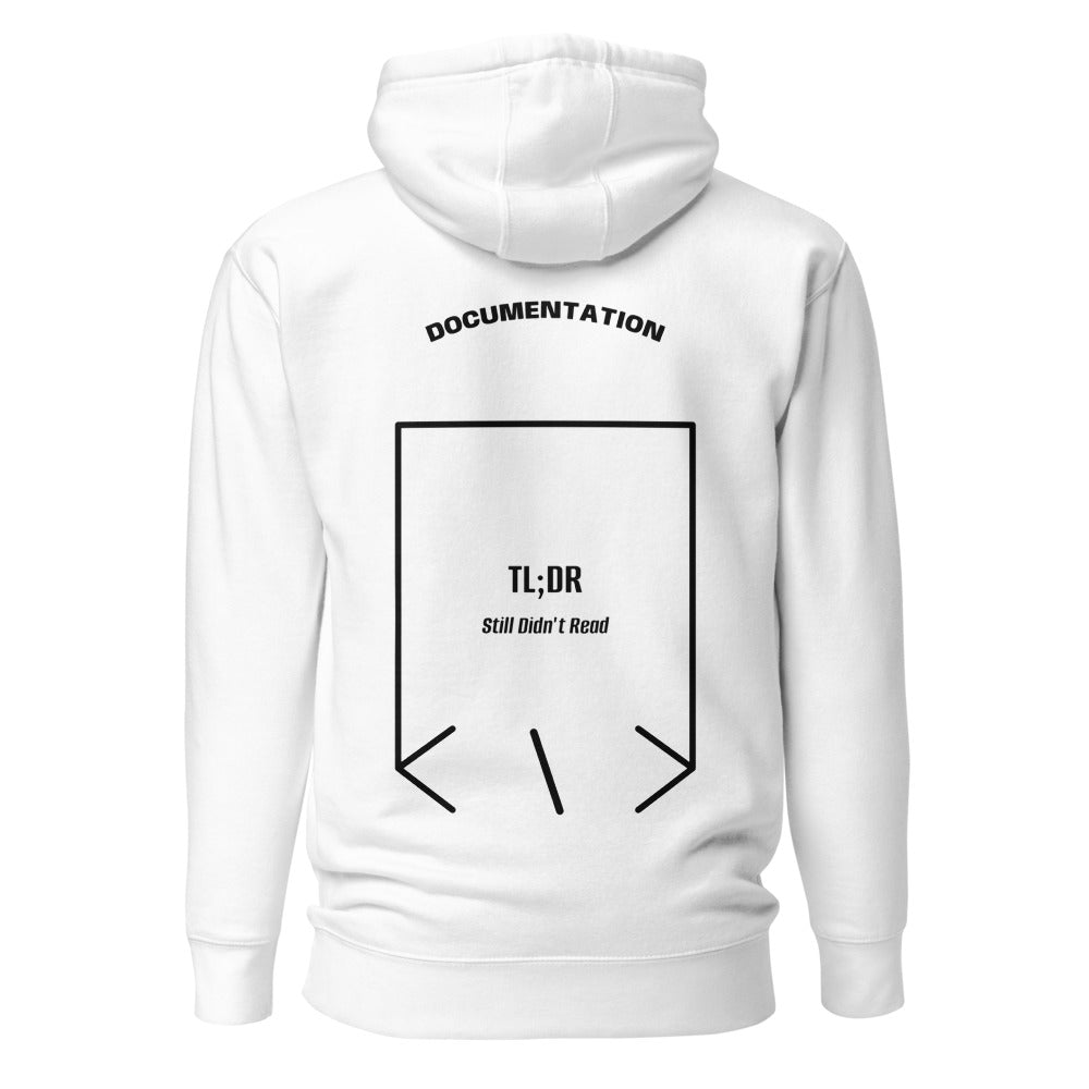 TL;DR — White Black back mockup