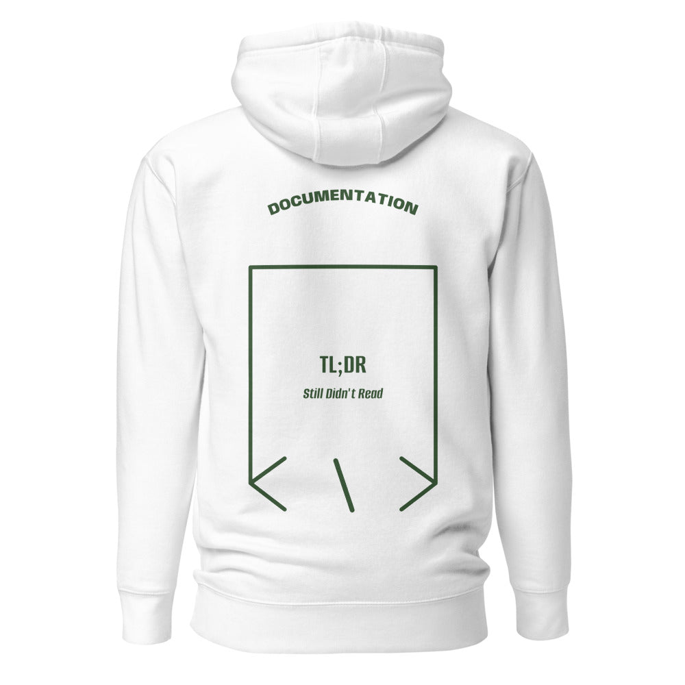 TL;DR — White Forest Green back mockup