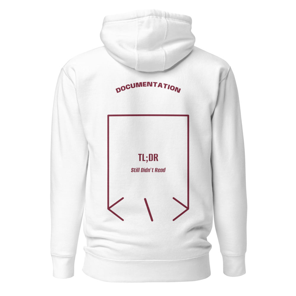 TL;DR — White Maroon back mockup