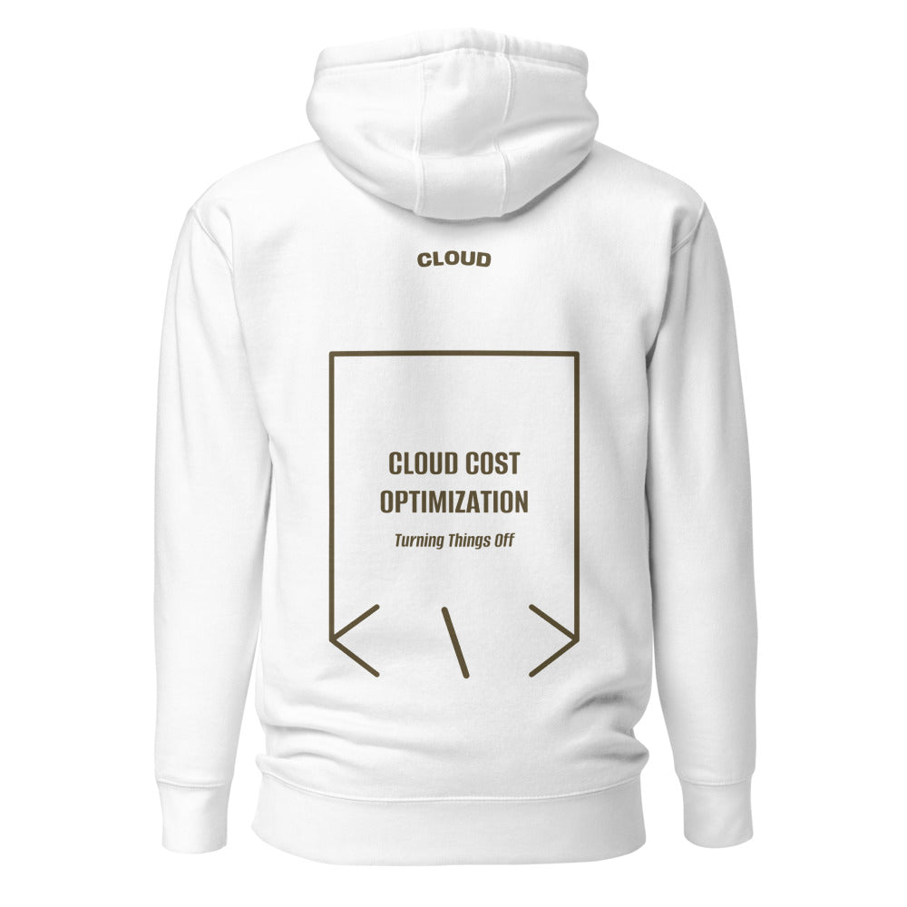Cloud Cost Optimization — White Military Green back mockup
