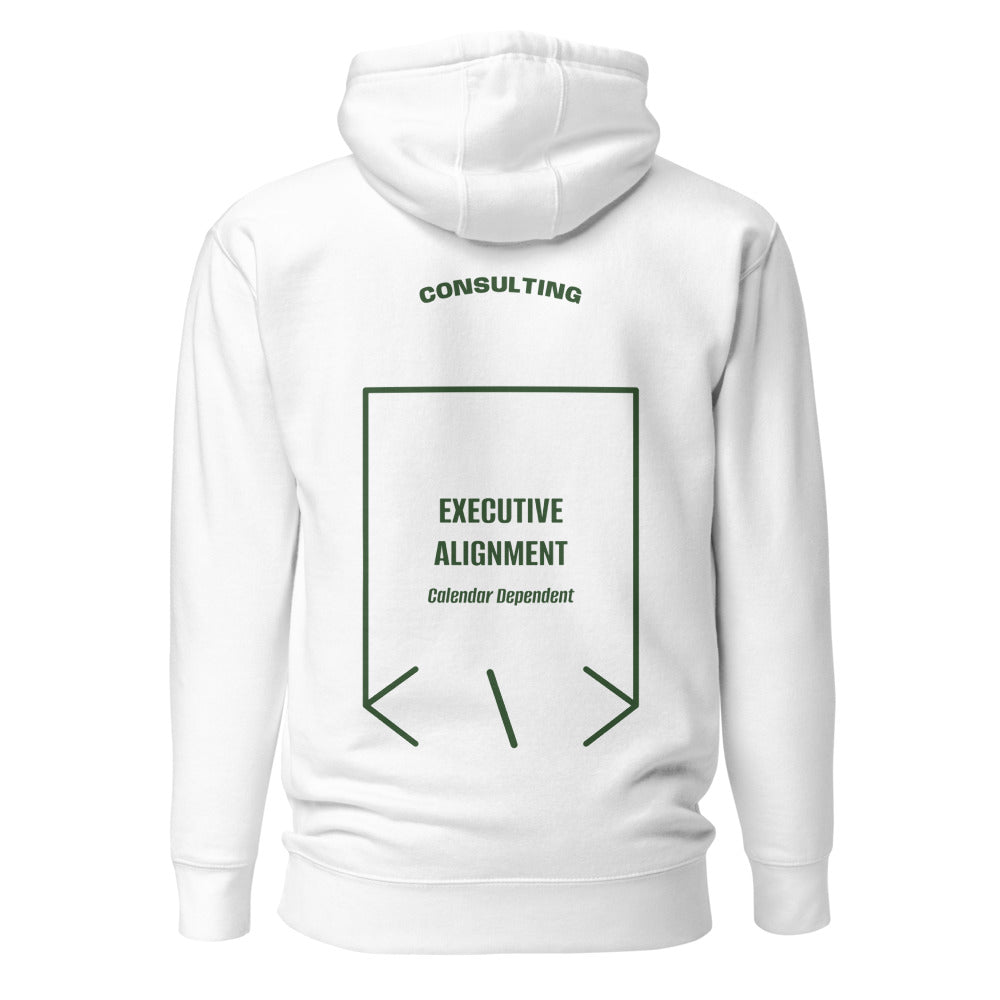Executive Alignment — White Forest Green back mockup