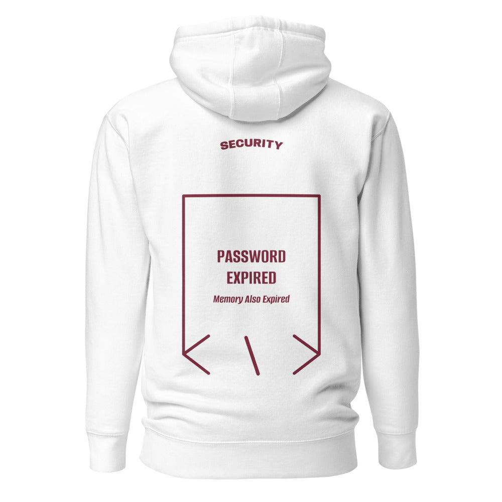 Password Expired — White Maroon back mockup