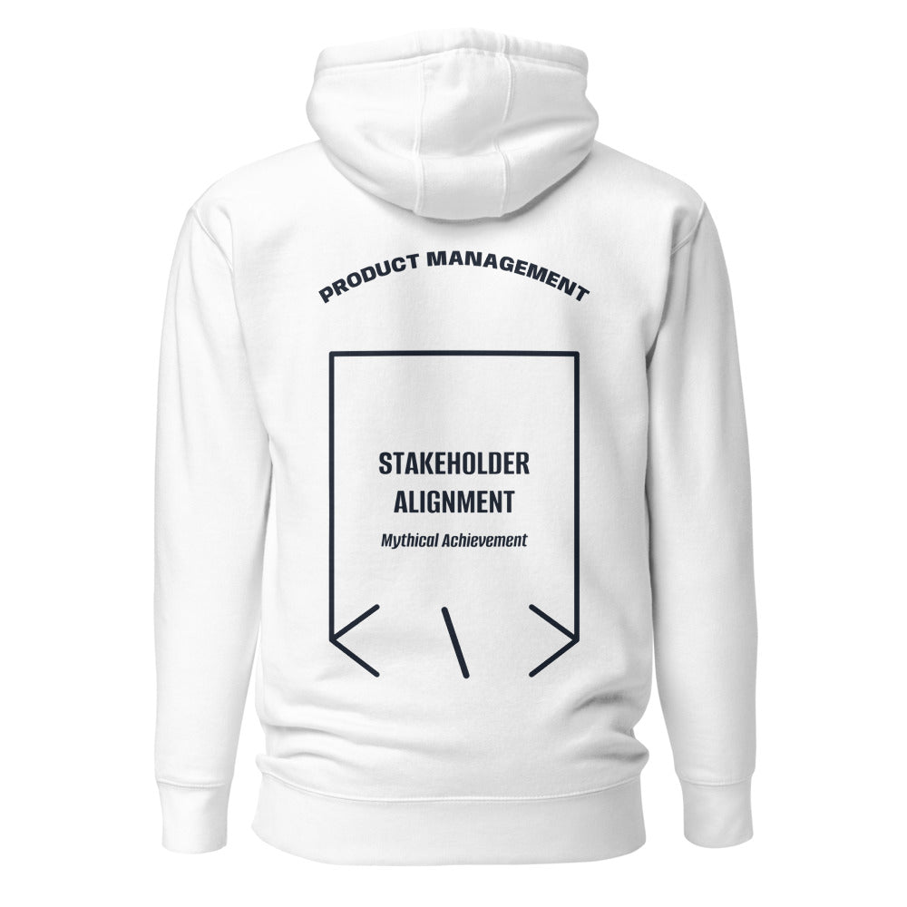 Stakeholder Alignment — White Navy Blazer back mockup