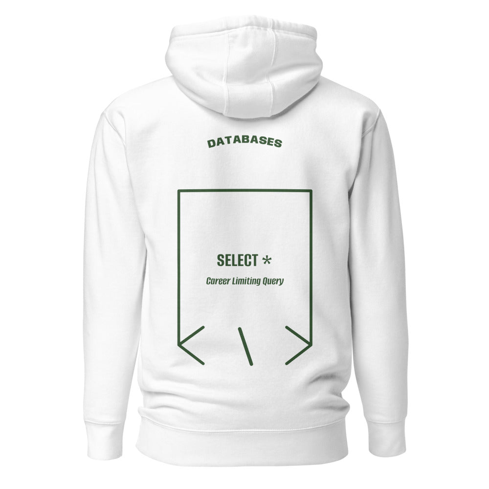 SELECT * — White Forest Green back mockup