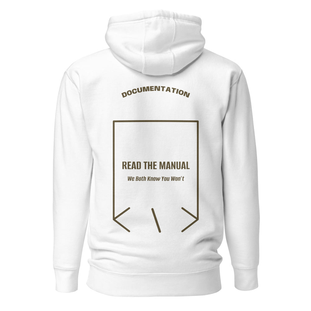 Read The Manual — White Military Green back mockup