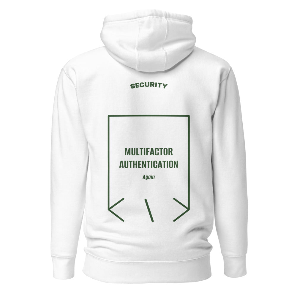 Multifactor Authentication — White Forest Green back mockup