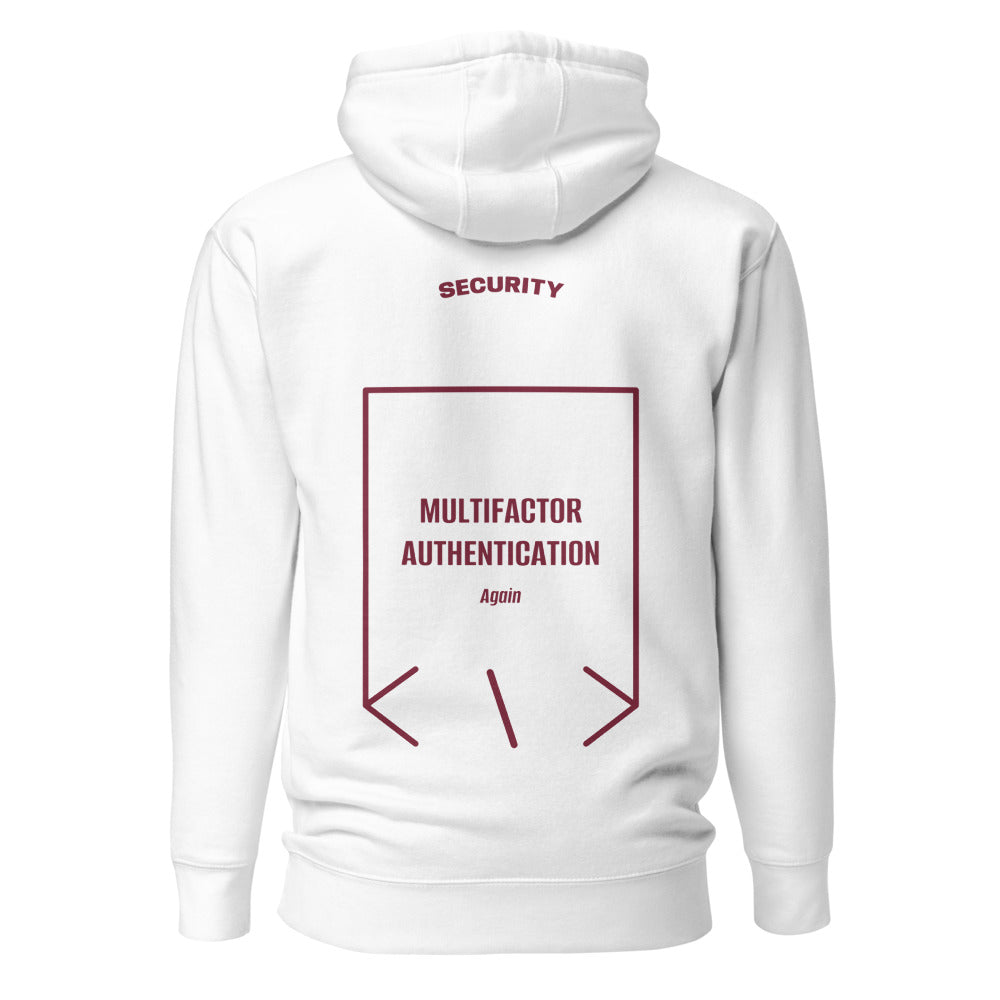 Multifactor Authentication — White Maroon back mockup