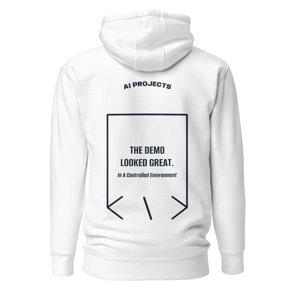 The Demo Looked Great. — White Navy Blazer back mockup