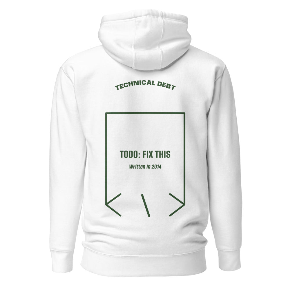 TODO: Fix This — White Forest Green back mockup