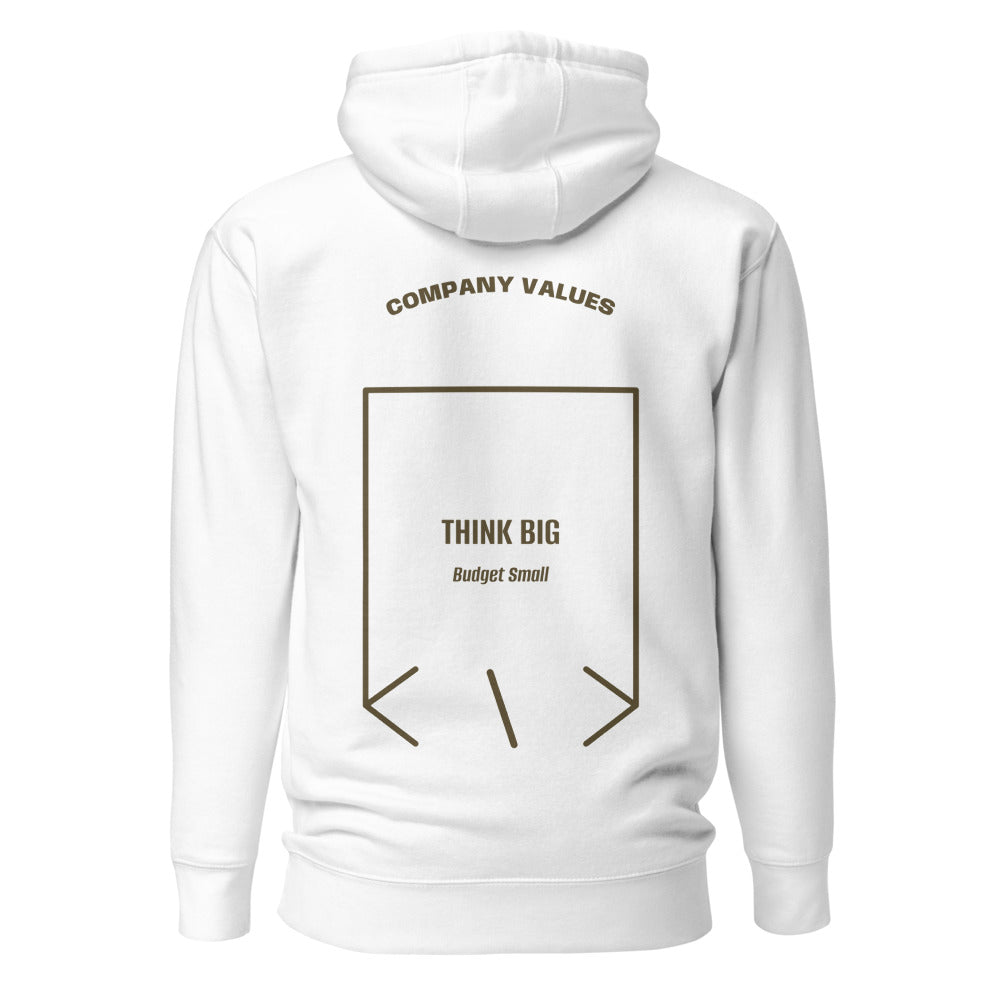 Think Big — White Military Green back mockup