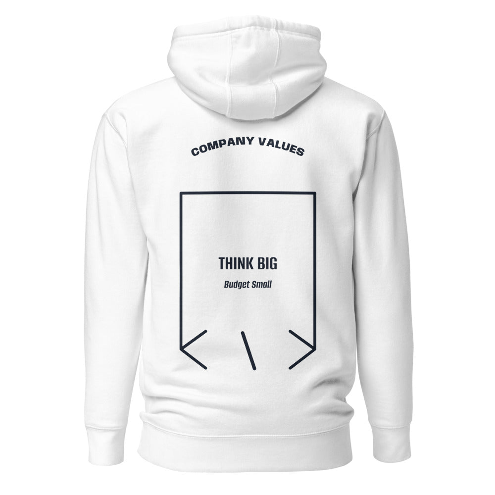 Think Big — White Navy Blazer back mockup