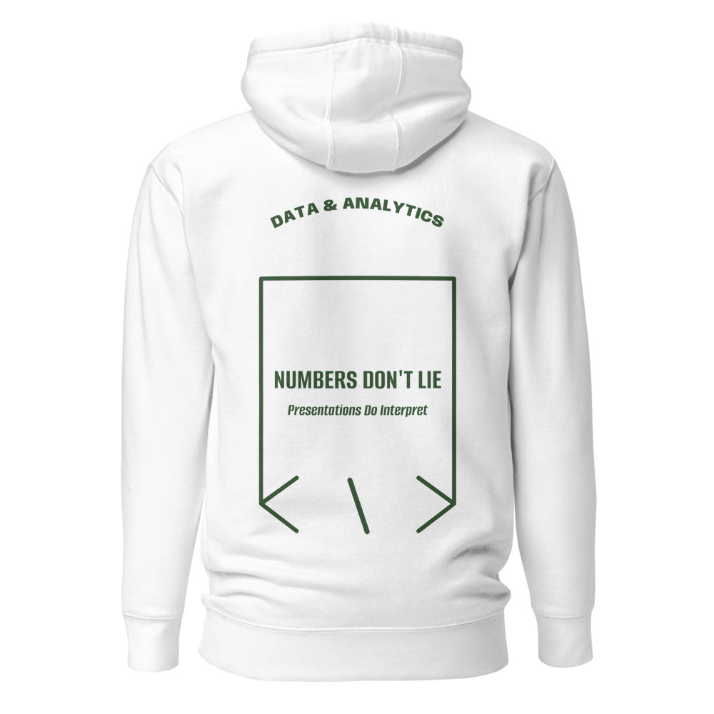 Numbers Don't Lie — White Forest Green back mockup