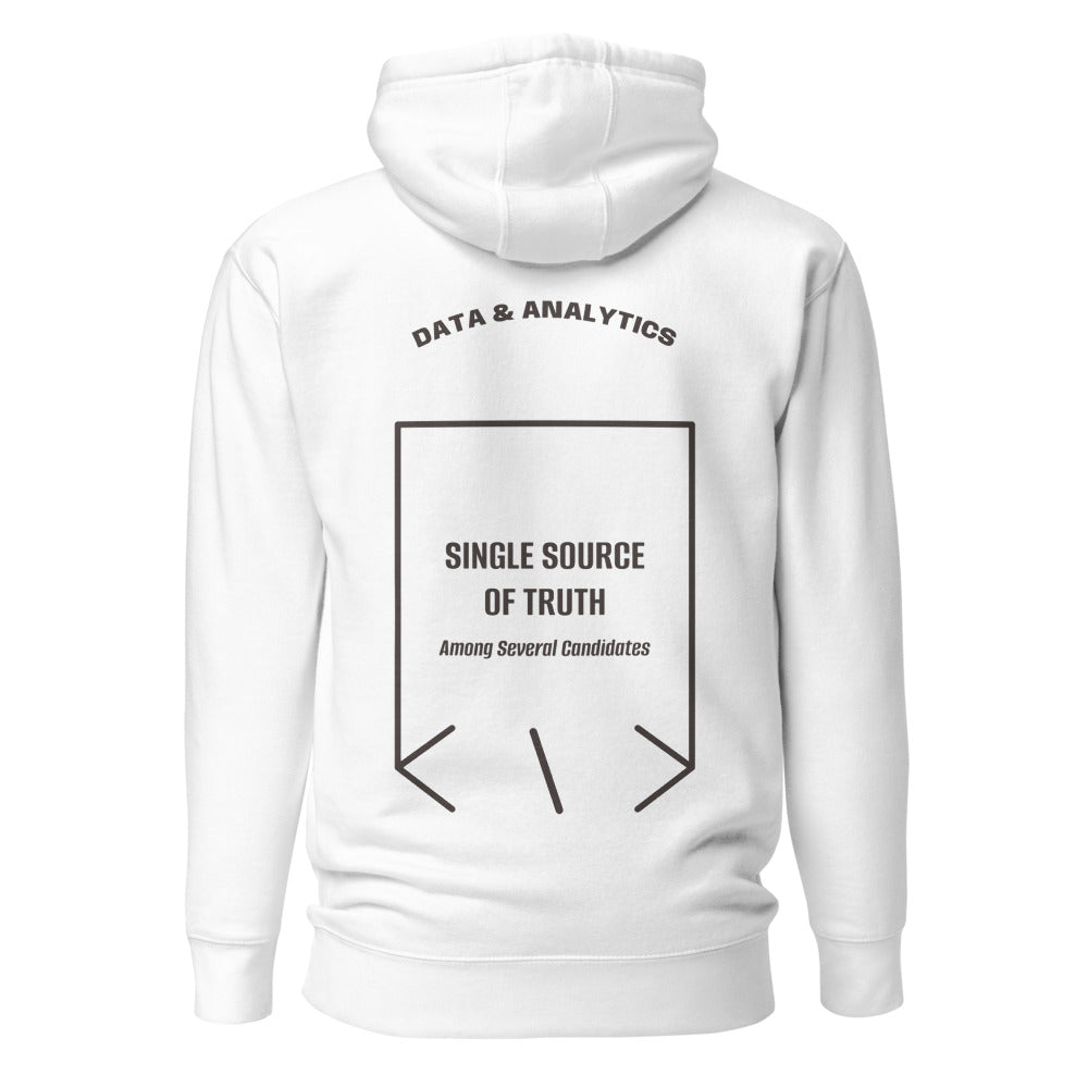 Single Source Of Truth — White Charcoal Heather back mockup