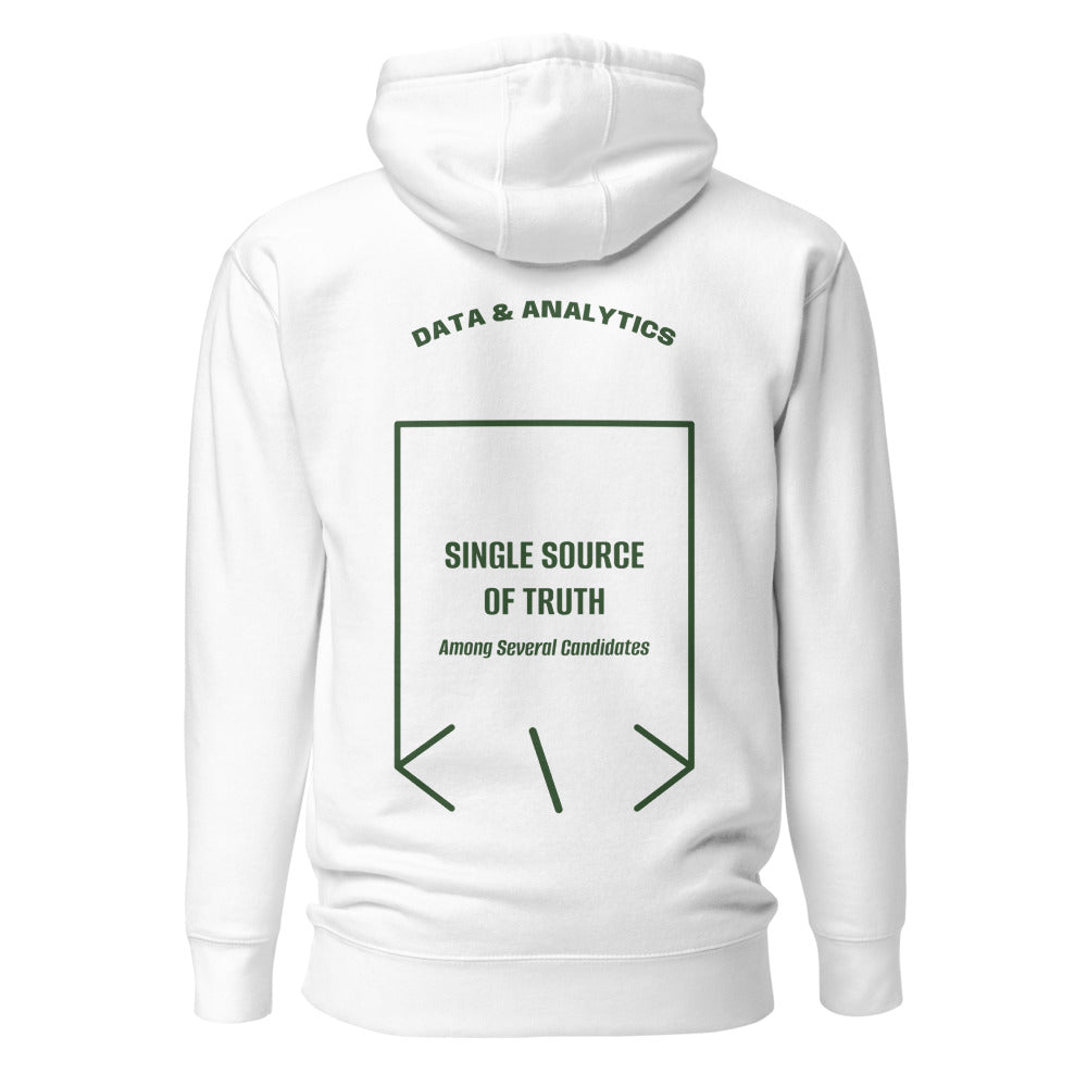 Single Source Of Truth — White Forest Green back mockup