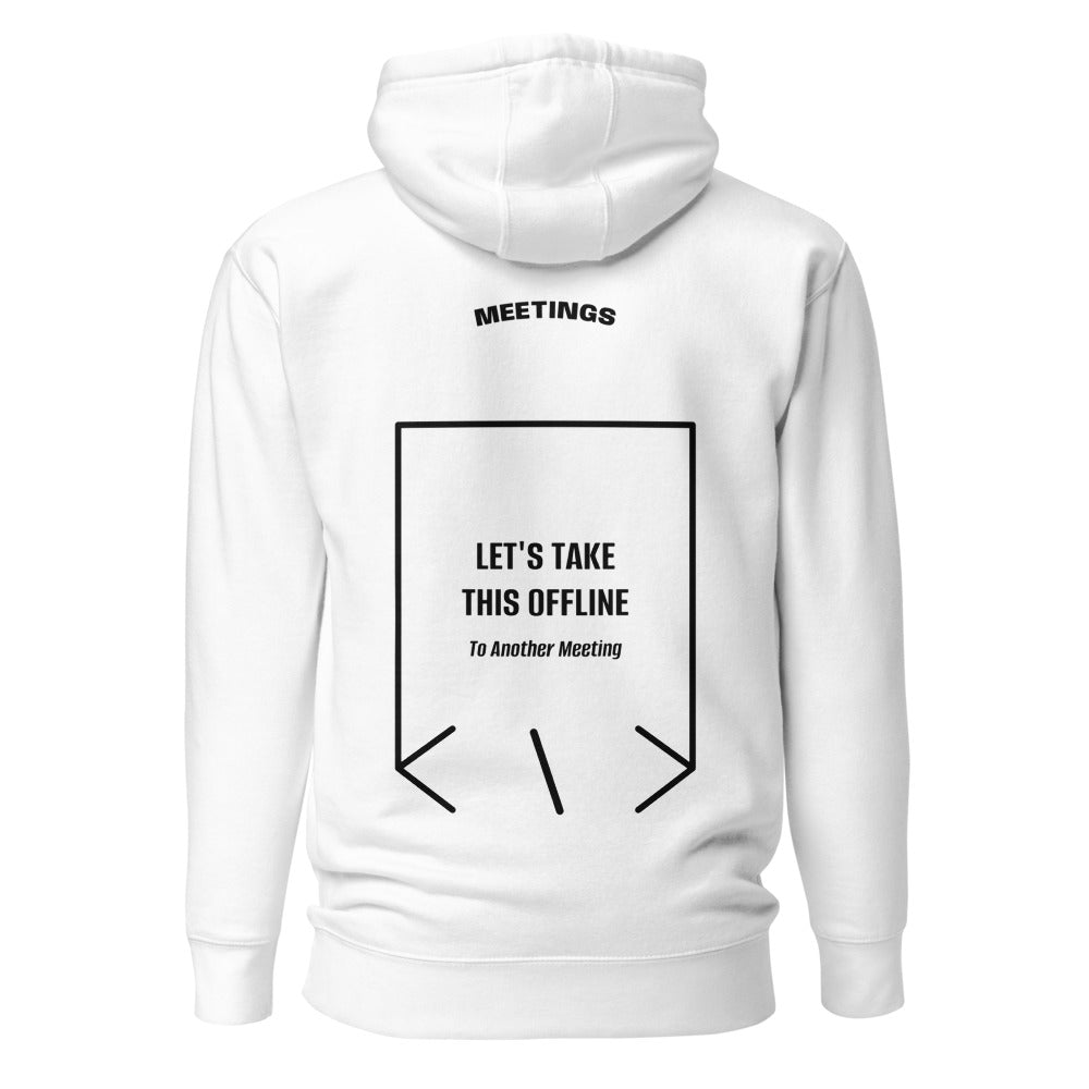Let's Take This Offline — White Black back mockup