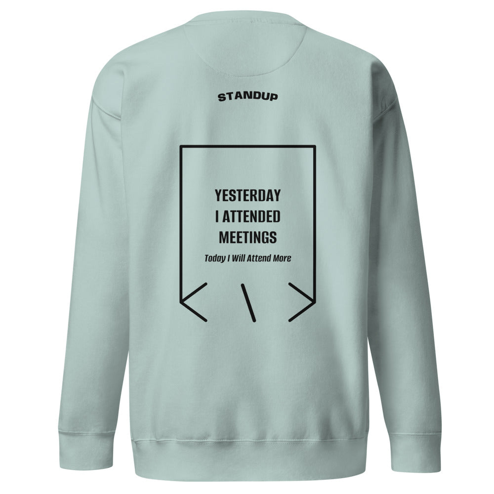 Yesterday I Attended Meetings — Agave Black back mockup