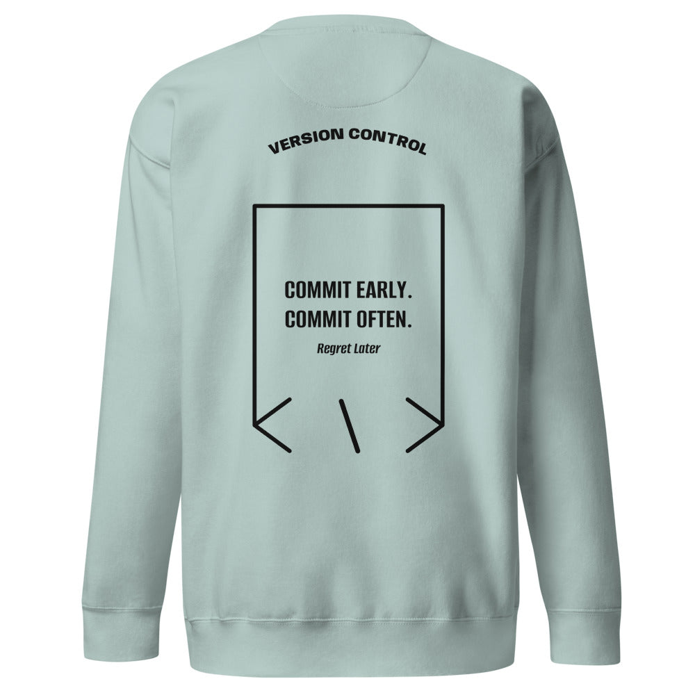 Commit Early. Commit Often. — Agave Black back mockup
